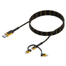 DEWALT DWT1311356 Telecoms Reinforced Braided 3-in-1 Combo Cable 1.8m (6ft)