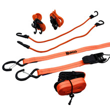 Kargo 8 Piece Ratchet Straps & Bungee Cords Kit
