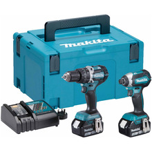 Makita DLX2180TJ 18v 2x5Ah LXT Li-ion BL Combi Drill Impact Driver Kit