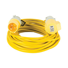 Defender Extension Lead Yellow 1.5mm2 16A 14m - 110V
