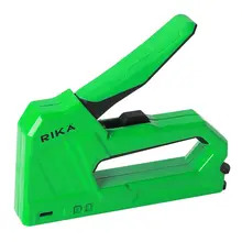 Rika NGUN001 Rikä 2-in-1 Manual Staple and Brad Nail Gun with Power Adjustment