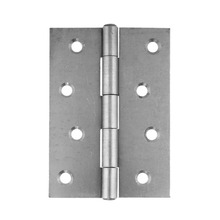 Eclipse 100 mm 1838 Pattern Steel Fixed Pin Butt Hinge 1.5 pr - Satin Chrome Silver - J61580