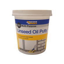 Everbuild Sika 101 Multi-Purpose Linseed Oil Putty Natural 1kg