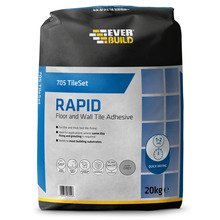 Everbuild 486663 705 Rapid Set Floor and Wall Tile Adhesive 20kg