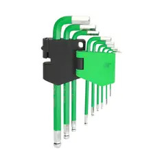 Rika BHEX009 Rikä 9-Piece Professional Metric Long Ball-End Hex Key Set