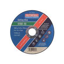 Faithfull Stone Cut Off Disc 100 x 3.2 x 16mm