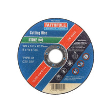 Faithfull Stone Cut Off Disc 125 x 3.2 x 22.23mm