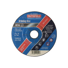 Faithfull Depressed Centre Metal Grinding Disc 125 x 6.5 x 22.23mm