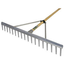 Aluminium Landscape Rake Wooden Handle FSC 100%