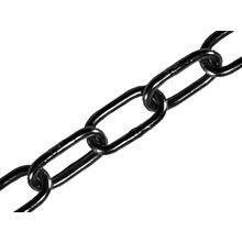 Faithfull Black Japanned Chain 2.5mm x 2.5m - Max. Load 50kg