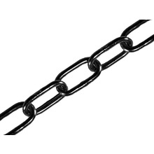 Faithfull Black Japanned Chain 4.0mm x 2.5m - Max. Load 120kg