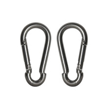 Faithfull Fire Brigade Snap Hook Stainless Steel 6mm (Pack 2)