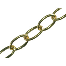 Faithfull Oval Chain 2.3mm x 10m Polished Brass