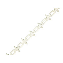 Plastic Chain 6mm x 12.5m White Spiked