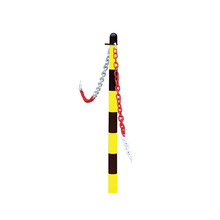 Faithfull Plastic Post for Chain - Yellow / Black