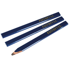 Faithfull Carpenter's Pencils - Blue / Soft (Pack 3)
