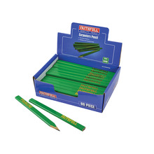 Faithfull Carpenter's Pencils - Green / Hard (Display 80)