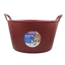Faithfull Eco Flex Tub 15 litre - Recycled Red