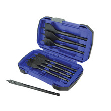 Impact Rated Flat Bit Set, 8 Piece