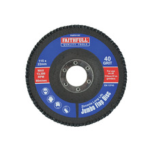 Faithfull Abrasive Jumbo Flap Disc 115mm Coarse