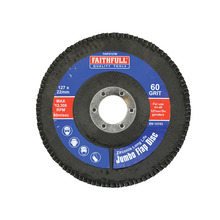 Faithfull Abrasive Jumbo Flap Disc 127mm Medium