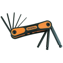 Metric Folding Ball End Hexagon Key Set, 8 Piece