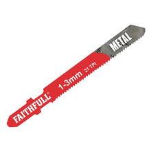 Faithfull 8009-HSS Metal Cutting Jigsaw Blades Pack of 5 T118A