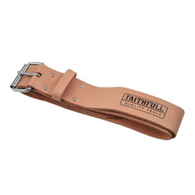 Heavy-Duty Leather Belt 45mm Wide Tan