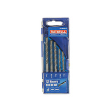 Faithfull Standard Masonry Drill Set, 5 Piece