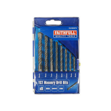 Standard Masonry Drill Set, 8 Piece