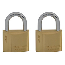 Brass Padlock Keyed Alike 2 x 40mm