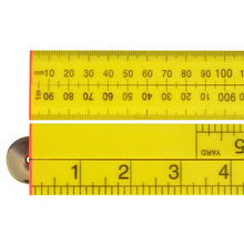 Faithfull Folding Rule Yellow ABS Plastic 1m (36in)
