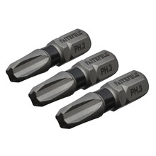 Faithfull Phillips Impact Screwdriver Bits PH3 x 25mm (Pack 3)
