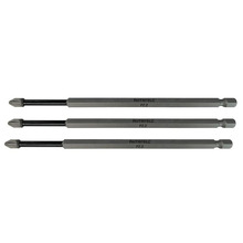 Faithfull Pozidriv Impact Screwdriver Bits PZ2 x 150mm (Pack 3)