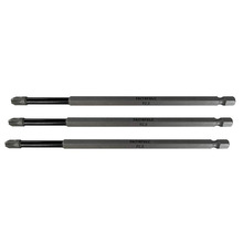 Faithfull Pozidriv Impact Screwdriver Bits PZ3 x 150mm (Pack 3)