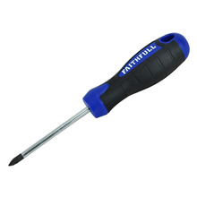 Faithfull Soft Grip Screwdriver Pozidriv Tip PZ1 x 75mm
