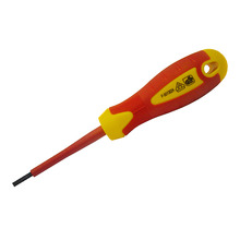 Faithfull VDE Soft Grip Screwdriver Parallel Slotted Tip 4.0 x 100mm