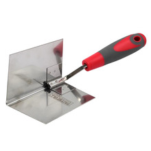 Faithfull Internal Corner Trowel Stainless Steel Soft Grip Handle 4 x 3 x 3in