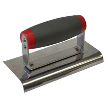 Faithfull Edging Trowel Soft Grip Handle 6 x 3in