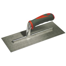 Faithfull Plasterer's Finishing Trowel Stainless Steel Soft Grip Handle 11 x 4.3/4in