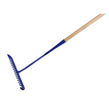 Tarmac Rake 16 Round Teeth - Wooden Handled