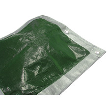 Faithfull Tarpaulin Green/Silver 3.6 x 2.7m (12 x 9ft) 80gsm