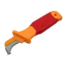 Faithfull FAITKVDEG VDE Stripping Knife with Guiding Shoe 190mm