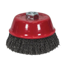 Faithfull Wire Cup Brush 75mm M14x2, 0.30mm Steel Wire