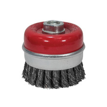 Wire Cup Brush Twist Knot 80mm M14x2, 0.50mm Steel Wire