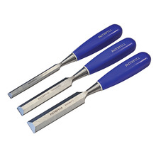 Bevel Edge Chisel Blue Grip Set, 3 Piece