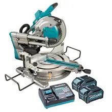 Makita LS004GD201 40v Max XGT Slide Compound 260mm Mitre Saw 2x 2.5Ah