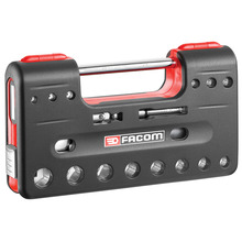 Facom 3/8in Drive 6-Point Detection Box Socket Set, 18 Piece