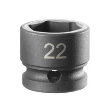 Facom 6-Point Stubby Impact Socket 1/2in Drive 22mm