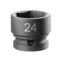 Facom 6-Point Stubby Impact Socket 1/2in Drive 24mm